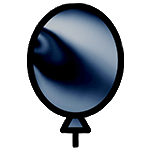 number-balloon-black